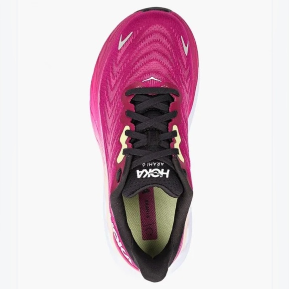 Hoka One One Womens Arahi 6 1123195 FFIR Pink Running Shoes Sneakers Size 8 B - Picture 3 of 10